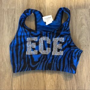 East Celebrity Elite ECE Zebra Sports Bra